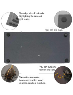 Plataforma de Sol para Tortugas Tfwadmx 2Pcs 30x20cm 2