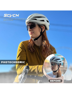Gafas de Ciclismo SCVCN Fotoquímicas UV400 TR90 Gris 2