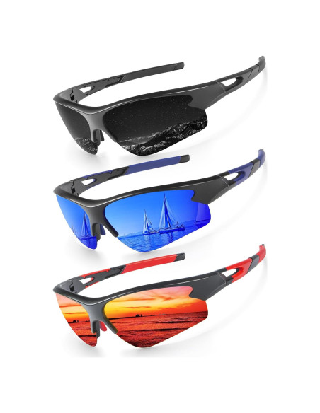 Gafas de sol KALIYADI polarizadas 3 en 1 para hombres y mujeres