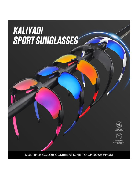 Gafas de sol KALIYADI polarizadas 3 en 1 para hombres y mujeres