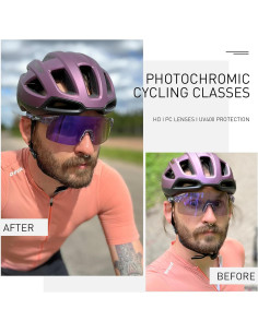Gafas de Ciclismo SCVCN Fotocromáticas UV400 Sin Marco 2