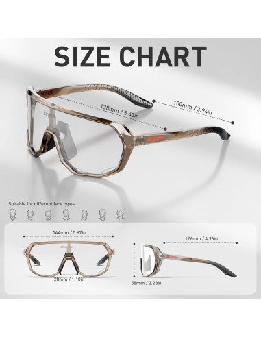 Gafas de Ciclismo SCVCN Fotoquímicas UV400 Antideslizantes