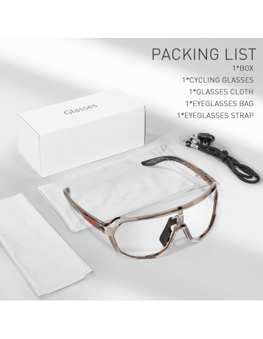 Gafas de Ciclismo SCVCN Fotoquímicas UV400 Antideslizantes