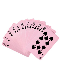 2 Barajas de Cartas Rosadas BKBNSJ - 52 Cartas + 2 Comodines