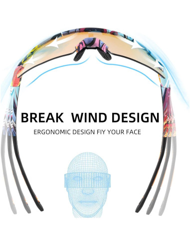 Gafas de sol fotochromáticas ROCKBROS UV400 para ciclismo