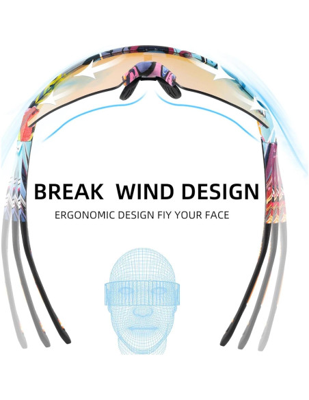 Gafas de sol fotochromáticas ROCKBROS UV400 para ciclismo