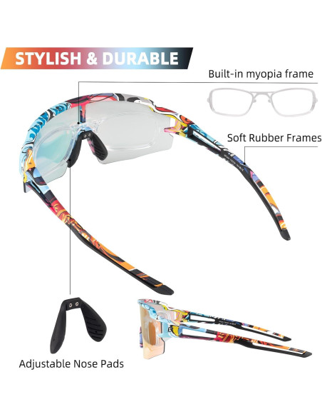 Gafas de sol fotochromáticas ROCKBROS UV400 para ciclismo