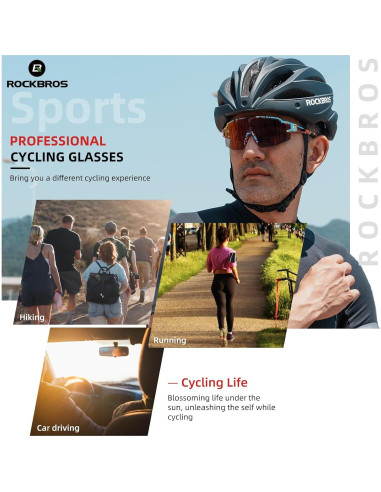 Gafas de sol fotochromáticas ROCKBROS UV400 para ciclismo