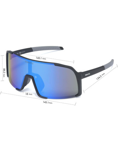 Gafas de béisbol Maivnz 882 UV400 para ciclismo y running