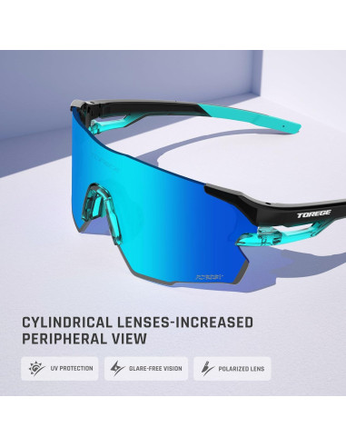 Gafas de Sol TOREGE Z87 para Ciclismo y Deportes - UV