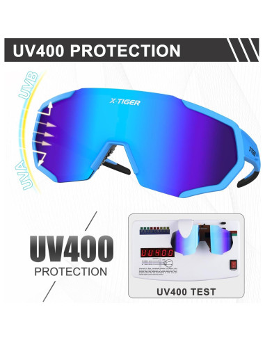 Gafas de Sol Polarizadas X-TIGER Jpc-d UV400 Azul