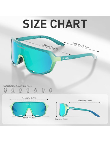 Gafas de Ciclismo SCVCN DZ-S63 Polarizadas UV400