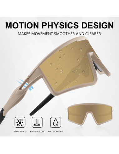 Gafas de Ciclismo Xiyalai UV400 para Hombres y Mujeres