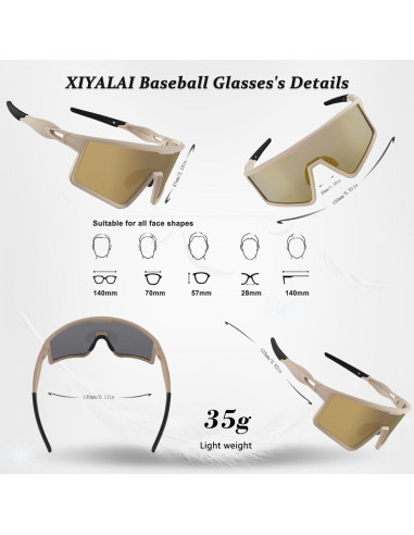 Gafas de Ciclismo Xiyalai UV400 para Hombres y Mujeres