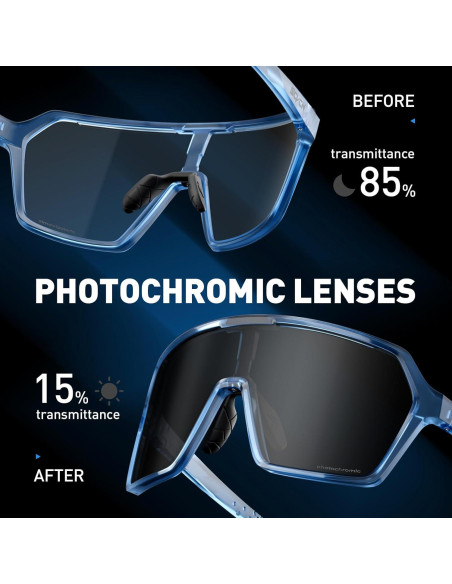 Gafas de Ciclismo SCVCN Fotoquímicas UV400 Ajustables