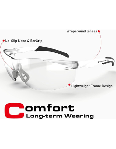 Gafas de Seguridad Impactables Anti-Niebla UV 14x4cm