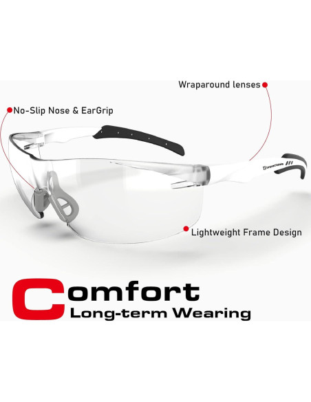 Gafas de Seguridad Impactables Anti-Niebla UV 14x4cm