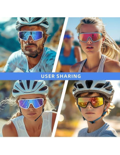 Gafas de Ciclismo SPOSUNE Polarizadas UV400 Unisex 2
