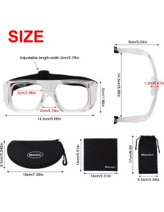 Gafas de Protección Deportiva Andux LQYJ-01 para Baloncesto 2