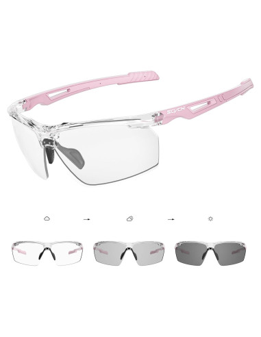 Gafas de sol fotocromáticas SCVCN UV400 unisex deportivas