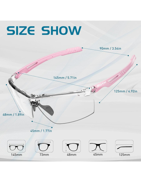 Gafas de sol fotocromáticas SCVCN UV400 unisex deportivas