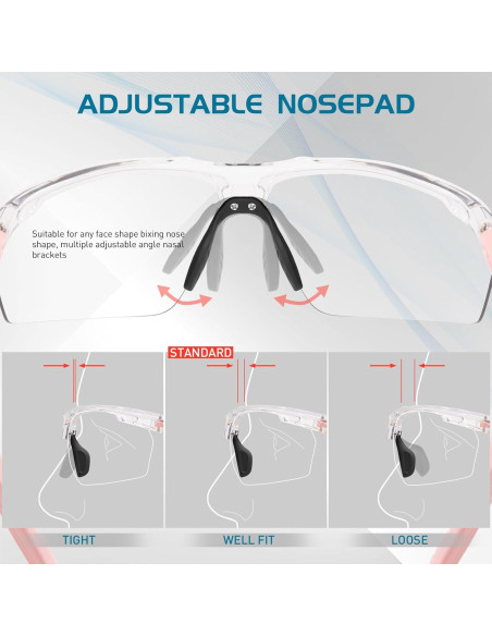 Gafas de sol fotocromáticas SCVCN UV400 unisex deportivas