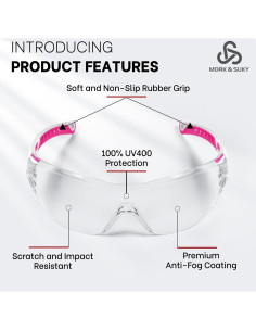 Gafas de Seguridad MORK&SUKY MK-SG03 UV400 Anti-Niebla 2