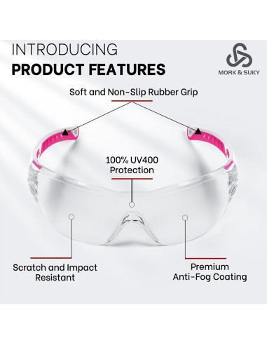 Gafas de Seguridad MORK&SUKY MK-SG03 UV400 Anti-Niebla