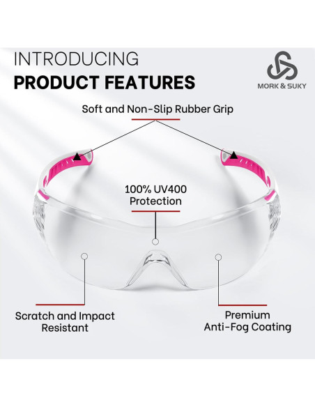 Gafas de Seguridad MORK&SUKY MK-SG03 UV400 Anti-Niebla