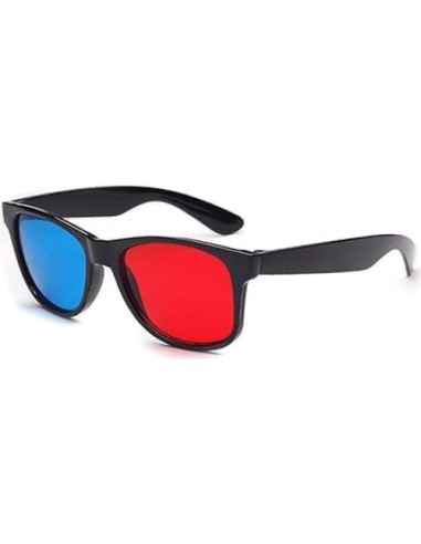 3 Pcs Gafas 3D Rojas y Azules Xinjincang Universales