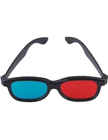3 Pcs Gafas 3D Rojas y Azules Xinjincang Universales