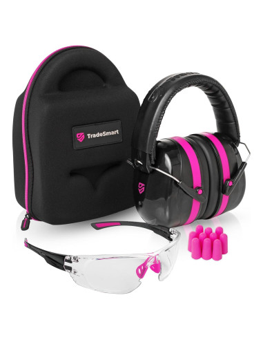 TradeSmart Combo Protección Auditiva y Gafas Tiro NRR 38