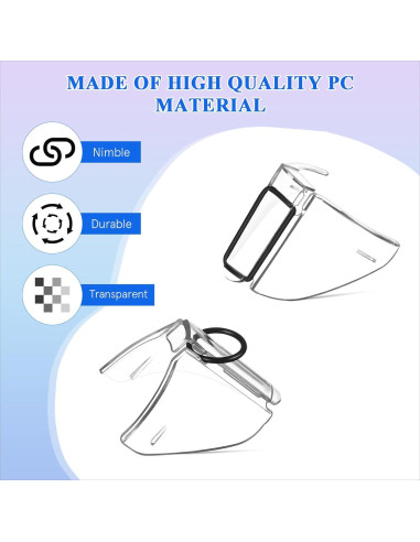 VOSAREA Gafas de Seguridad Lateral Ajustables 5x4.5x2 cm