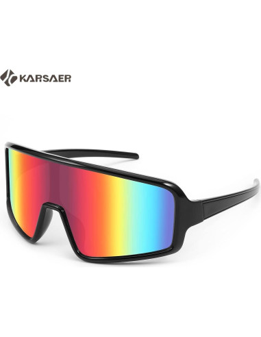 Gafas de sol Karsaer Unisex deportivas con lentes espejo