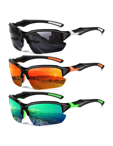Gafas de sol deportivas DioKiw 3pack protección UV