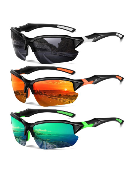 Gafas de sol deportivas DioKiw 3pack protección UV