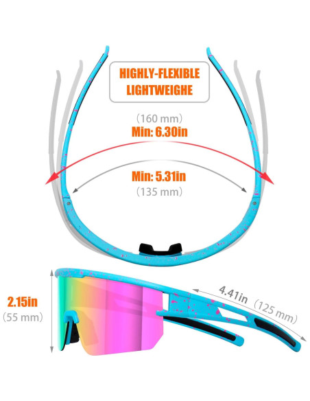 Gafas de ciclismo polarizadas VEWOE modelo Ve-JH156
