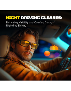 Gafas de Conducir Nocturna Tnnaiko Polarizadas HD 2