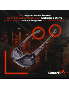 Gafas de sol deportivas Global Vision Octane gris humo 2