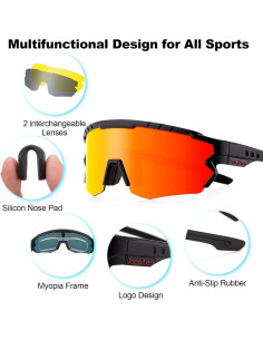 Gafas de Ciclismo Moofee MF006 Polarizadas UV400 2