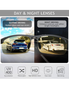 Gafas de sol polarizadas SUNGAIT para conducción y noche 2
