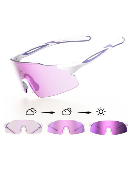 Gafas de Correr WGKVP Yd-010 Fotoquímicas UV400 Antivaho