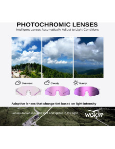 Gafas de Correr WGKVP Yd-010 Fotoquímicas UV400 Antivaho 2