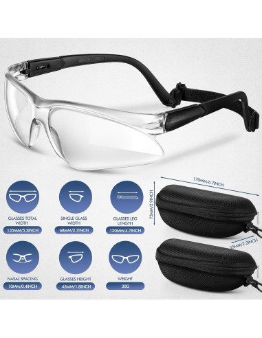 Gafas Deportivas Fiada 3 Piezas Antivaho Multi-Deporte