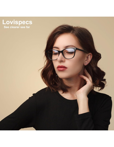 Gafas de Distancia Lovispecs Cat Eye - Miopía - Negro/Rojo