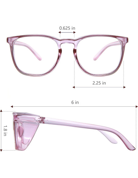 Gafas de seguridad JOOHOO UV400 antiempañantes para mujeres