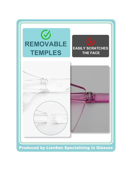 Gafas de Seguridad LianSan Antivaho para Lentes Graduadas