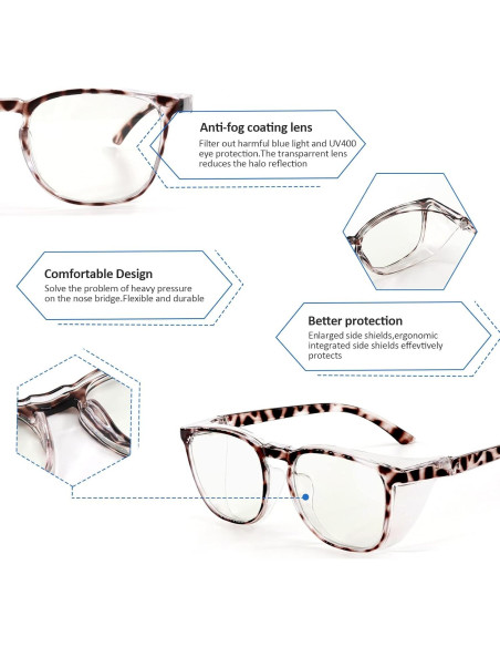Gafas de Seguridad Outray Antivaho y Luz Azul Transparentes