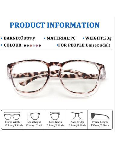 Gafas de Seguridad Outray Antivaho y Luz Azul Transparentes