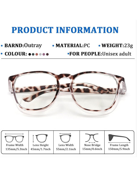 Gafas de Seguridad Outray Antivaho y Luz Azul Transparentes